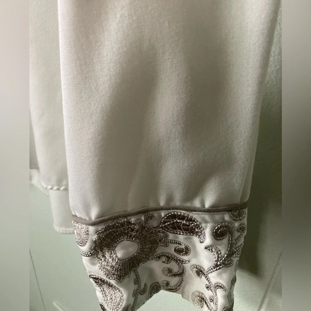 Roper SZ XL White and Black Western Shirt long sleeve beautifully embroidered - Picture 5 of 12